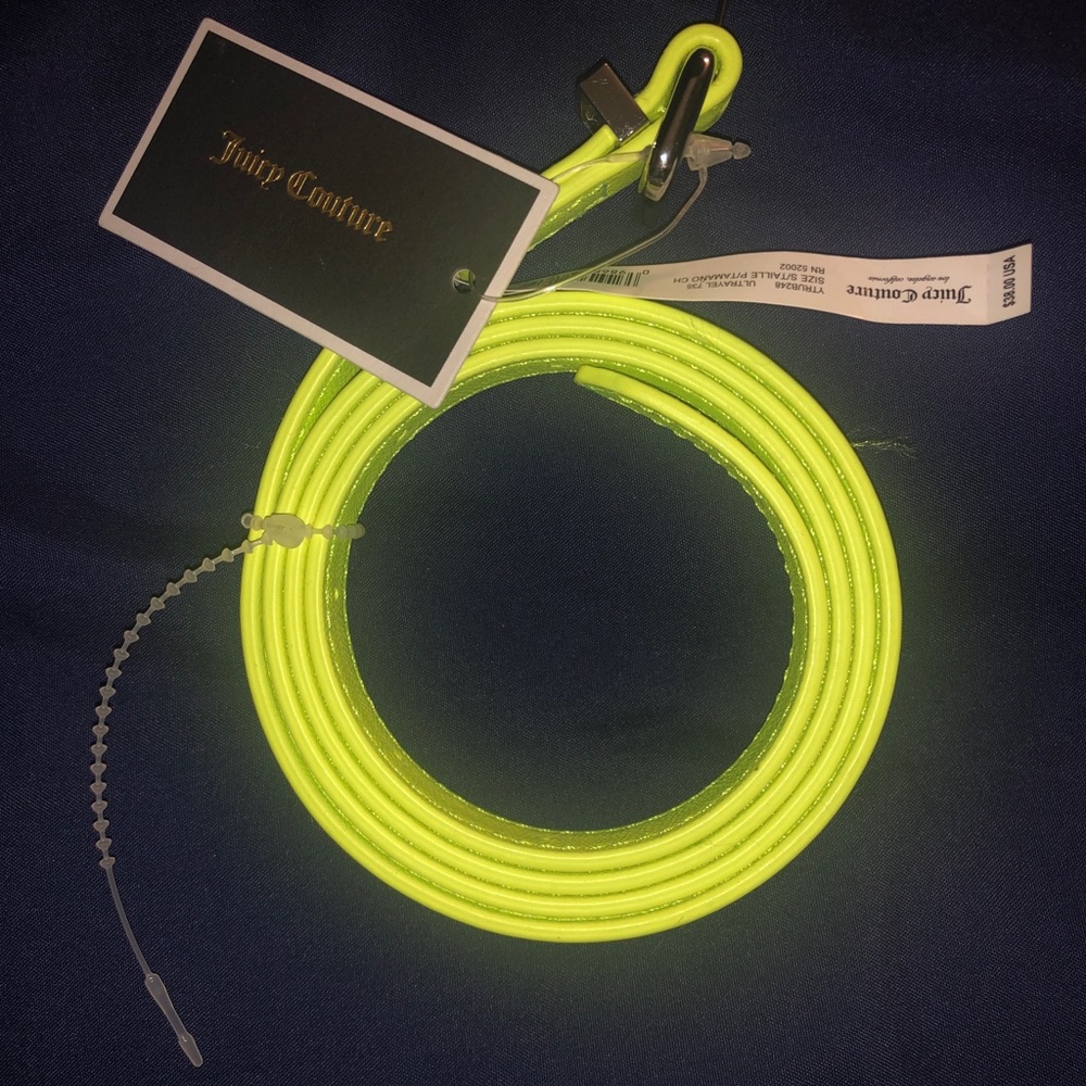 Skinny neon Juicy Couture Belt!